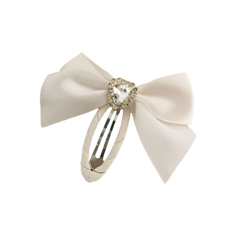Chaebol-Style Hair Clips, Small Chanel-Style Satin Hair Clips, Side Clips, Japanese and Korean Bb Clips, Bow Hair Accessories, in Stock, No Damage to Hair, No Broken Hair