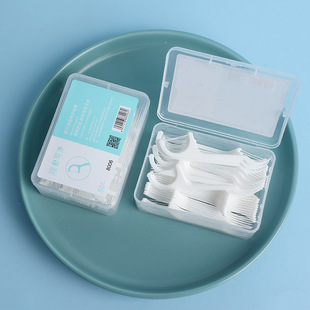 Factory 50 boxed dental floss disposable polymer toothpick line fine smooth floss stick portable floss box