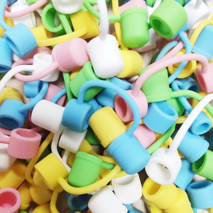 New 10mm dust-proof silicone straw cap cute straw plug recyclable universal straw cap straw sleeve