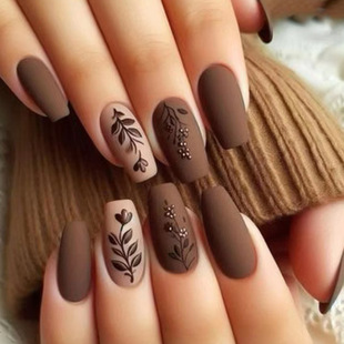 Cross-border exclusive for foreign trade wearing armor finished wearable nail fake nails ice through ins wind fashion nail wholesale