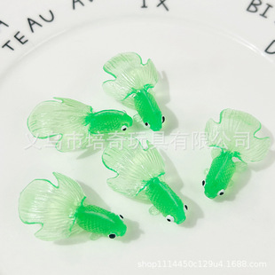 Simulation goldfish toy tpr soft glue goldfish color fake goldfish model kindergarten children fish baby play in the water