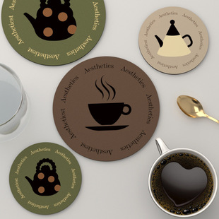 Light Luxury Heat Insulation Anti-scalding Placemat Diatom Mud Absorbent Dirty Resistant Coaster Household Countertop Non-slip Wear-resistant Easy-care Placemat