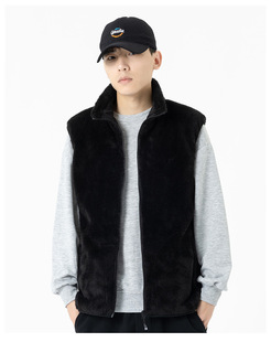 Cross-border foreign trade coral fleece heating vest winter waistcoat charging hot vest intelligent constant temperature heating coat