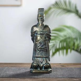 Цзиндэчжэнь керамическая бутылка вина банка антикварная имитация бронзы солдат горничная орнамент украшение 2.5kg упаковка 1.2kg печать
