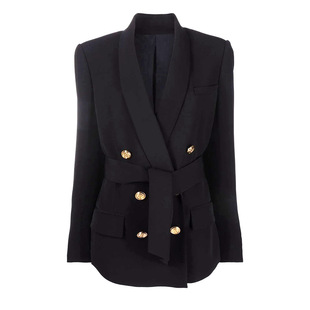2025 Spring and Autumn New High-end Women's Clothing Shawl Collar Women's Suit Jacket Suit Foreign Trade Cross-border in stock