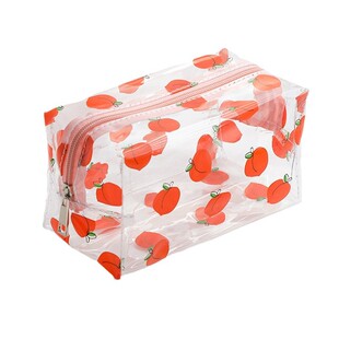 Customized Sewing Pvc Square Storage Zipper Bag Customized Pvc Cosmetic Bag Transparent Large Capacity Dry and Wet Separation