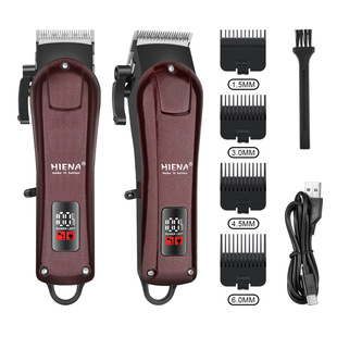 HIENA factory wholesale electric clippers home hair clipper LCD screen oil head scissors razor adult hair salon haircut