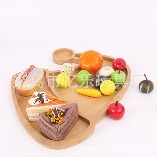 In Stock Wooden Christmas tray Easter tray elk Christmas tree Christmas hat rabbit solid wood cartoon tray