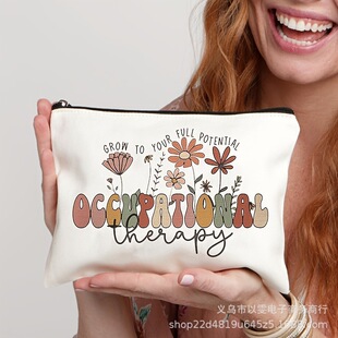 Therapist Life Decor Cosmetic bag cross-border Cosmetic bag storage sundries bag clutch