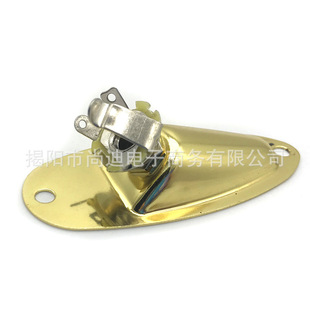 Musical Instrument Guitar Accessories High Quality Electric Guitar Boat Socket Seat Electric Guitar Audio Output Socket Black Gold Chrome Tri-color