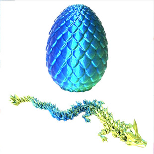 Взрывной продукт 3D Print Dragon Egg Shen Dragon Set Китайский дракон драгоценный камень дракон яичный сустав может быть подвижным Радужный набор яиц дракона