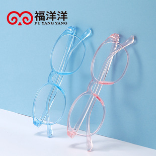 Children's Flat Glasses Women's Glasses Frame Men's Fashion Ultra Light TR90 Myopia Anti-Blue Light Glasses Frame in stock Support for Hair