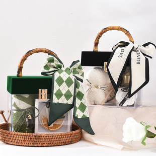 New Acrylic bamboo wedding gift gift box set creative business Birthday Gift Box Wholesale