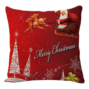 Cross-border hot selling linen new pillow Halloween pillow cover Christmas series sofa car pillow pillow pillow cover