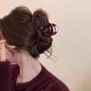 2025 New High Quality Grab Clip High-grade Spring and Summer Shark Clip Large Simple Hairpin Back Head Clip Hair Accessories