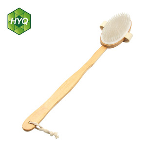 Removable soft brush nylon wool Lotus wooden brush bath brush no need for people bathroom brush mud rubbing back brush foaming brush