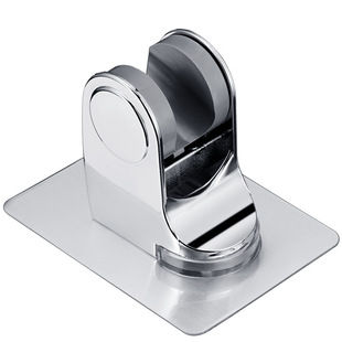 Shower bracket non-perforated space aluminum hook adjustable strong adhesive fixed base shower nozzle hose accessories