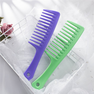 Wholesale Large Frosted Material Wide Tooth Comb Women's Special Household Hair Curly Plastic Big Tooth Comb