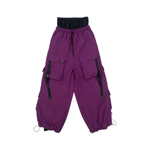 Outdoor Couple Sports Charge Hooded Sweatshirt Ski suit Violet American Snow Wear Pants