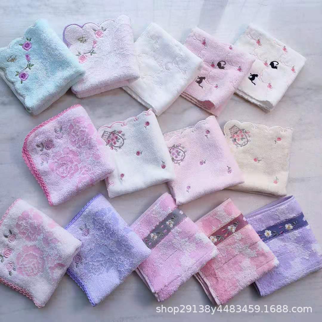 Original Export Japanese Order Chiyoda Small Square Towel, Small Handkerchief, Saliva Towel, Sweat Towel, Soft Square Towel