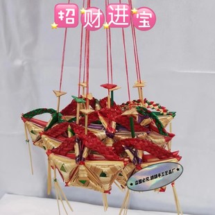 Purely Hand-woven Wheat Straw Crafts, Folk Intangible Cultural Heritage Straw Woven Hot-selling Model, Bring in Wealth and Treasure, Starting from One Hundred Pieces