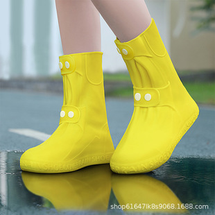 [a generation of hair] rain shoe cover waterproof rain silicone rain boots non-slip thick wear-resistant men's and women's adult foot cover