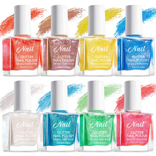 Cross-border Honey Diguang Series Nail Polish Nail Polish Nail Polish Non-baking Water-based Quick-drying Environmental Protection High Gloss Nail Polish Manufacturers Batch