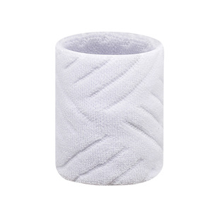 Cross-border pure cotton sweat-wiping ribbed sports wrist guard high elastic breathable sweat-absorbent basketball running badminton fitness wrist guard