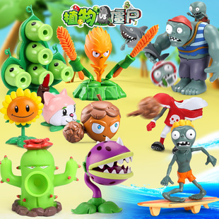 Игрушки Plants vs. Zombies оптом: Зомби-ковбой, выстреливающий зомби-пулемет, стрелялка-пушка