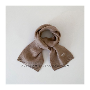 Two-piece Children's Hat Scarf Autumn and Winter Korean Knitted Hat Baby Warm Wool Hat for Boys and Girls