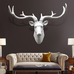 Antler Hook Nordic Creative Door Entrance Ornaments Wall Key Hanger Deer Head Wall Decoration Storage