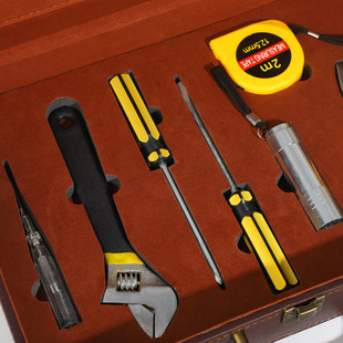 PU leather delivery tools gift box household tools leather case building key delivery box portable box in stock