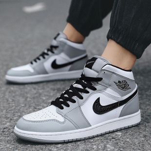 aj men's shoes 2024 new summer men's aj1 reverse black and white panda board shoes air force one sneaker children