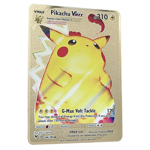 Cross-border Hot Selling vmax Pokemon Card Fire-breathing Dragon Zeus Pokemon Card Pikachu Metal Card