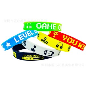 Amazon's Popular video Game Game Silicone Bracelet keep calm video Game Party Bracelet