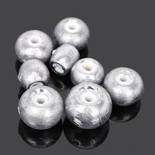 Magnetic ring lead pendant sea Rod magnetic core heart silver carp fishing group water monster fish pendant long shot throwing Rod pendant fishing supplies accessories