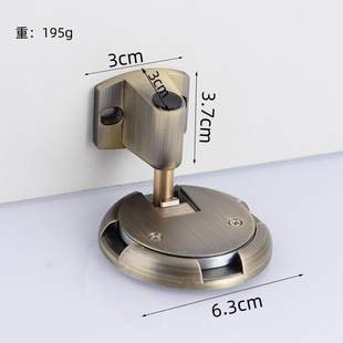 Windproof ground suction non-perforated door suction new anti-collision mechanical invisible toilet ground suction door stopper door stopper