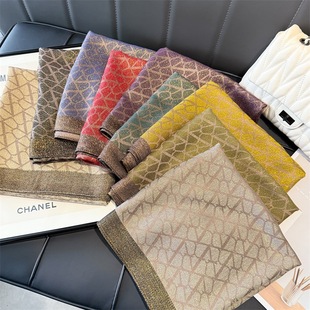 New Printed Silk Square Heavy-duty Fashionable All-match Handmade Phnom Penh Skin-friendly Silk Slip Scarf Decorative Scarf for Women