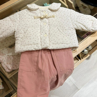 Park and plain French winter children's down jacket pants vest brand children's clothing factory primary supply wholesale