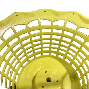 Qingming Flower Blue Round Yellow Flower Basket Plastic Basket Plastic Flower Basket Artificial Flower Accessories Silk Flower Accessories