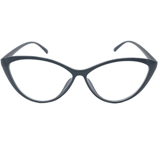 Net red cat's eye black frame makeup artifact glasses can be equipped with myopia ins flat light retro hot girl pull elder sister triangle light-