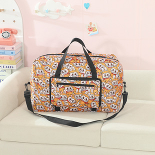 New Bubble Mart Labubu Portable Folding Travel Bag Large Capacity Oxford Cloth Travel Bag Hangable Travel Case