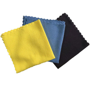 400g lace waffle small pineapple 80/20 polyester brocade microfiber glass car towel Crystal plated waxed towel