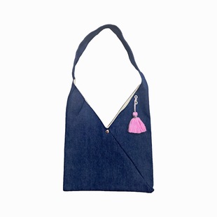 New Chiang Mai Triangle Bag Artistic Large Capacity Tote Bag Crossbody All-match Commuter Shoulder Travel Bag Storage Bag