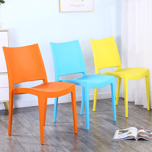 Foreign Trade High Strength Plastic Chair Dining Chair Household Adult Backrest Chair Hotel Chair Office Meeting Chair Modern Simple
