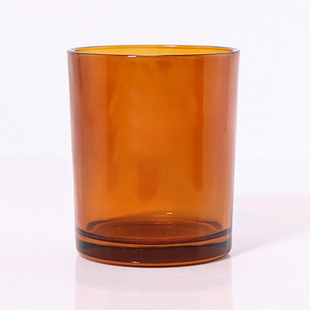Xuzhou factory in stock 200 ml70z colored glass candle cup aromatherapy candle jar 300ml candle holder glass cup