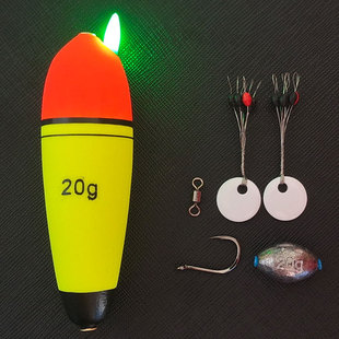 Tiktok-Style Lure Fishing for Grass Carp, Crucian Carp, and Mandarin Fish with Pre-Tied Line Set, Universal Rock Fishing Float, New Model