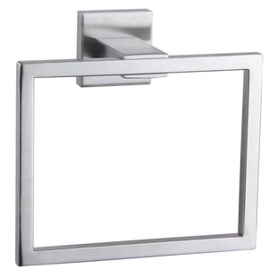 Bathroom Stainless Steel Toilet Non-perforated Cross-border Square Towel Ring Toilet Towel Rack Wall-mounted Storage Bath Towel