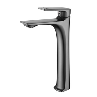 Heightened counter basin faucet brushed gold wash basin faucet art basin wash basin faucet hotel project