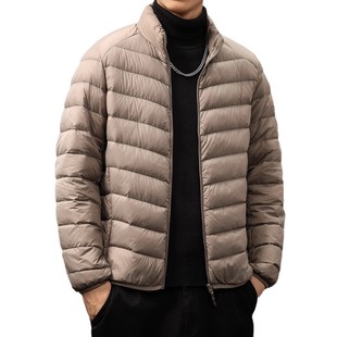 High-end American-style Retro Lightweight Simple Warm Down Jacket Men's Winter Hiking Outdoor Mountaineering Anti-static Jacket Men's